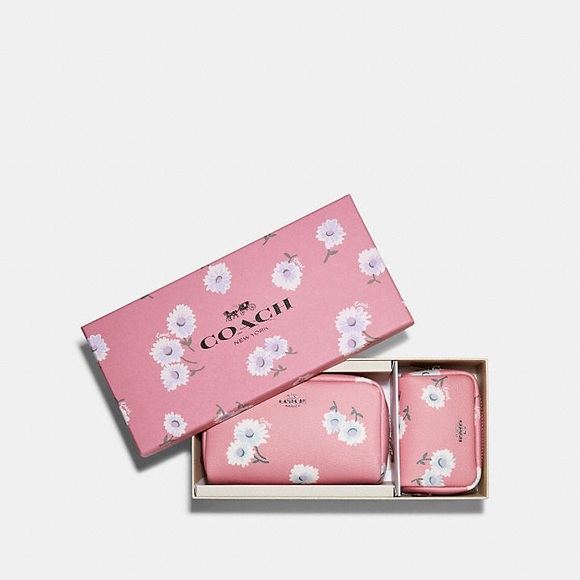 Coach SMALL&MINI BOXY COSMETIC CASE SET WITH DAISY - Picture 2 of 5